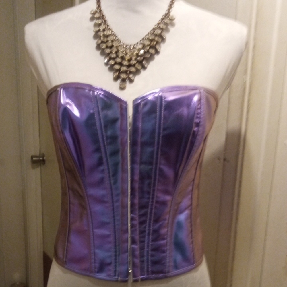 Iridescent Purple Corset Top